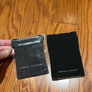 David Yurman Elegant Black Jewelry Pouches